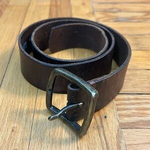 Roots brown leather belt, size 32